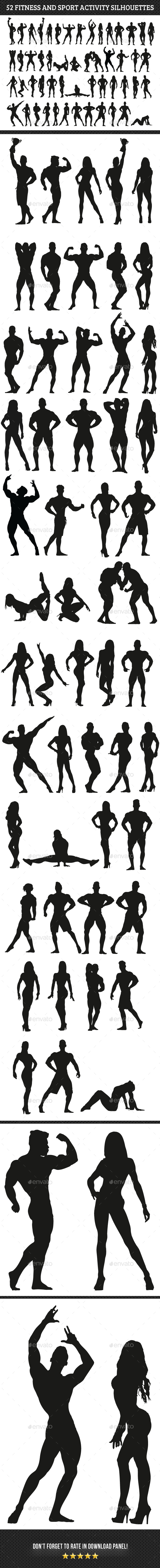 Fitness Silhouettes - Sports/Activity Conceptual