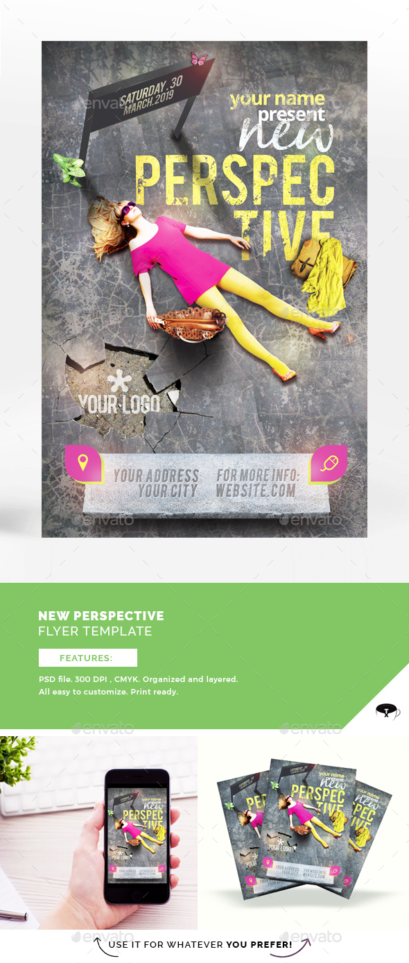 New Perspective Flyer Template - Flyers Print Templates