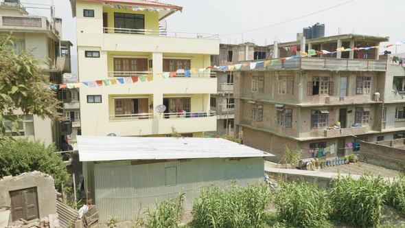 Buildings in Asian City Kathmandu, Nepal alt