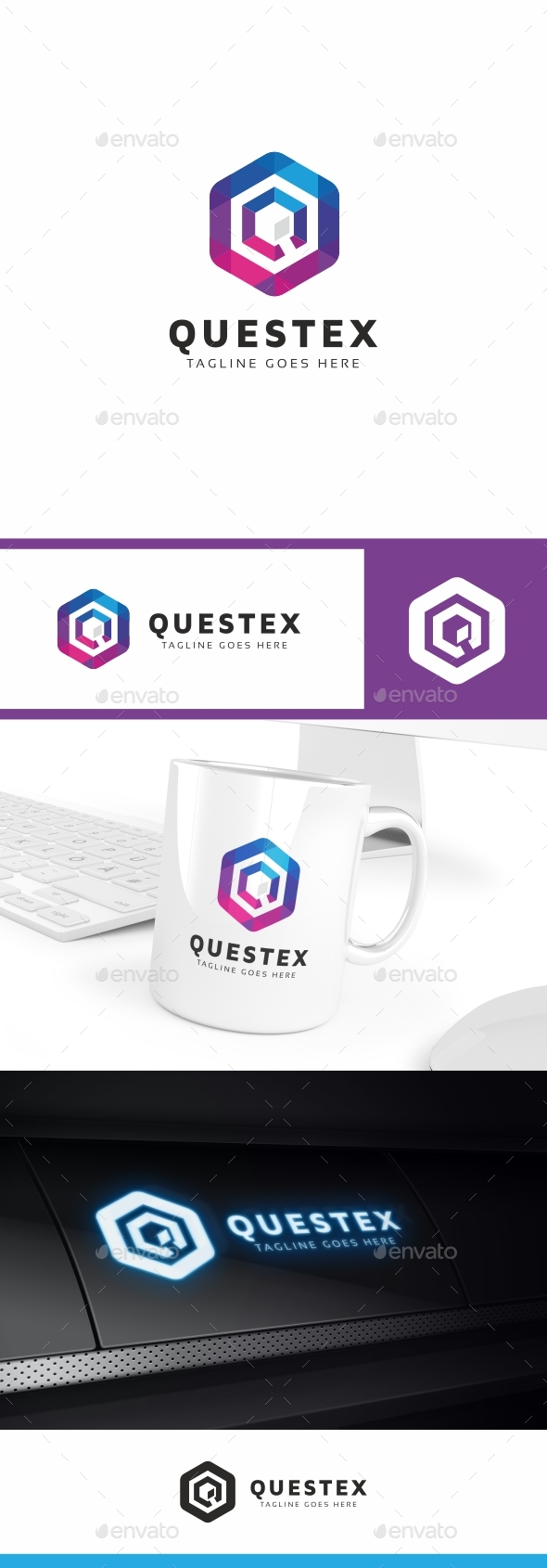 Questex - Q Letter Logo Template - Letters Logo Templates