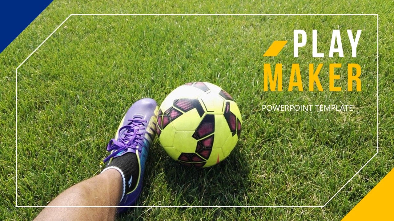 Playmaker Football Powerpoint Template, Presentation Templates
