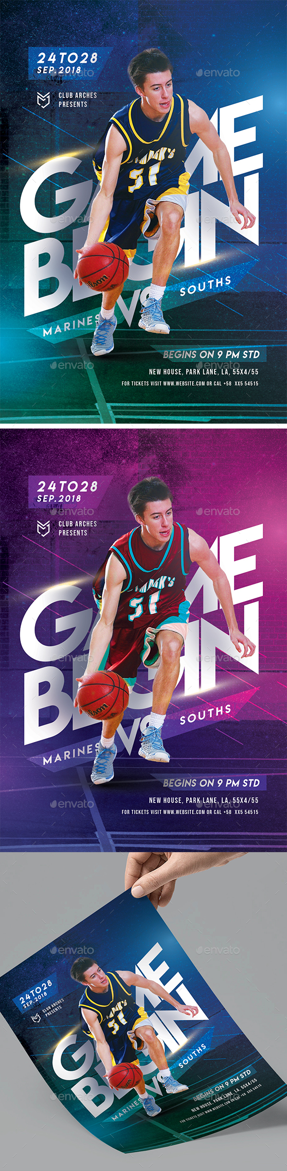 Creative Basketball Flyer - Sports Events