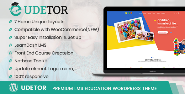 Udetor - LMS Education WordPress Theme - Education WordPress