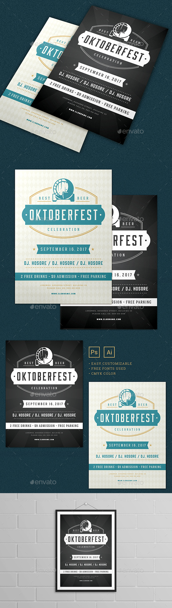 Oktoberfest Flyer Template - Events Flyers