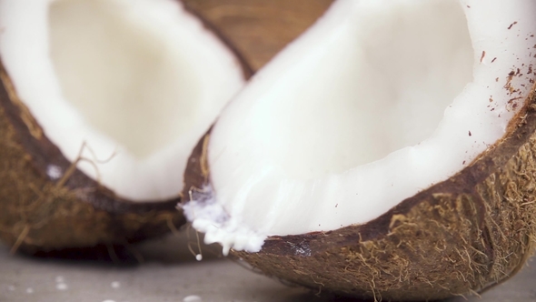 Coconut Milk and Coconut Halves