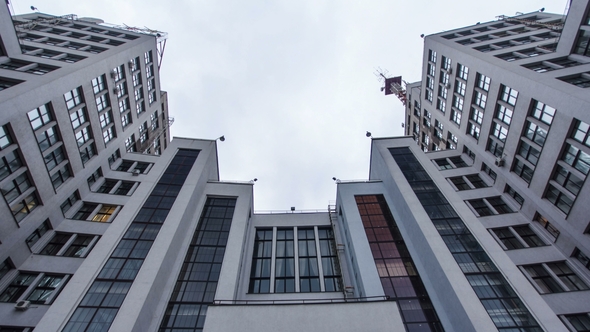 State Industry Building the Palace of Industry or "Gosprom"  Hyperlapse alt