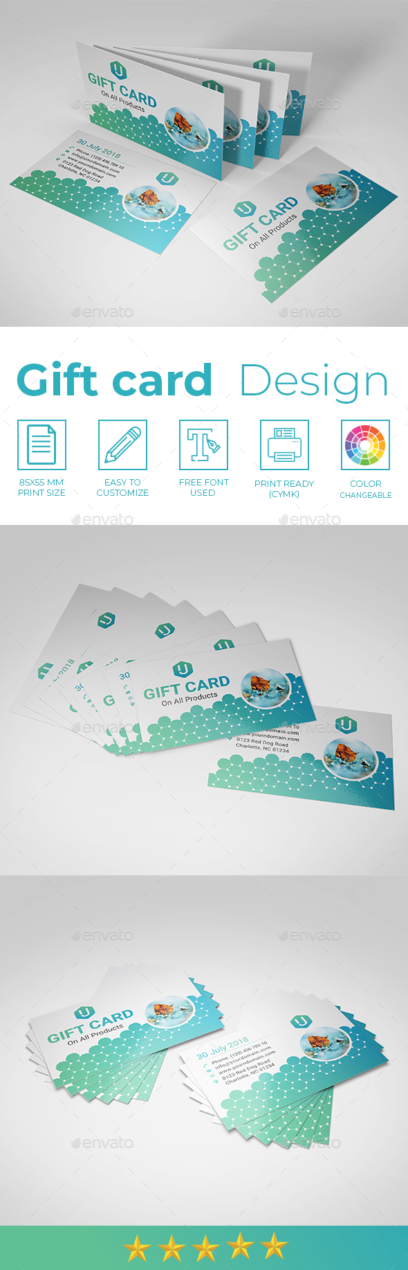 Gift Card - Cards & Invites Print Templates