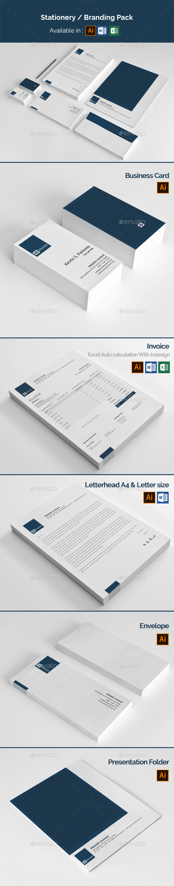 Stationery Branding Pack - Stationery Print Templates