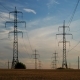 Electricity Pylons and the Evening Sky - VideoHive Item for Sale