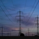 Electricity Pylons and the Evening Sky - VideoHive Item for Sale