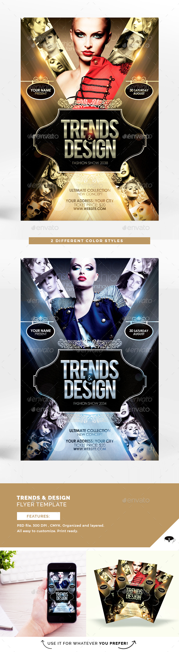 Trends & Design Flyer Template - Miscellaneous Events