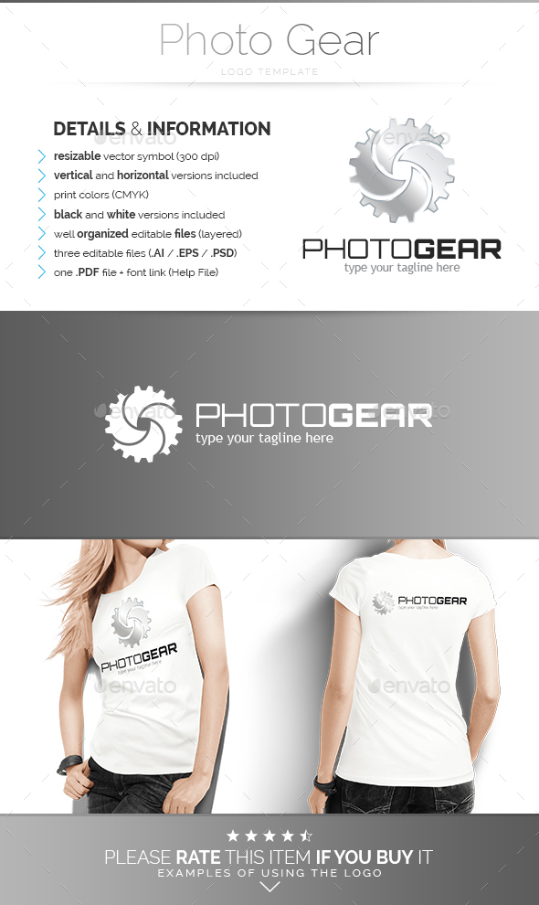 Photo Gear - Logo Template - Abstract Logo Templates