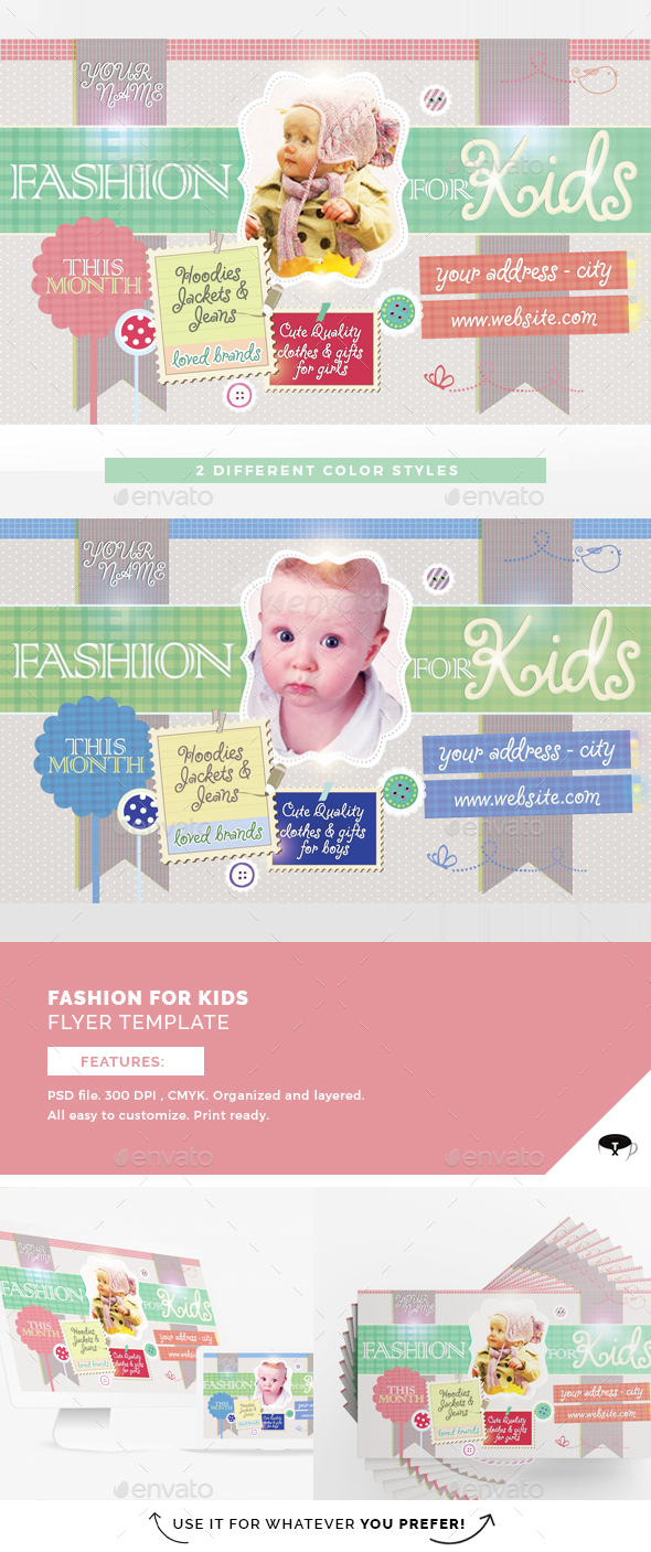 Fashion For Kids Flyer Template - Miscellaneous Events