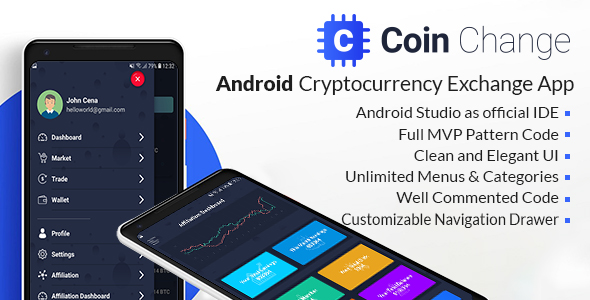 Coin change - Android Cryptocurrency Exchange Template - CodeCanyon Item for Sale