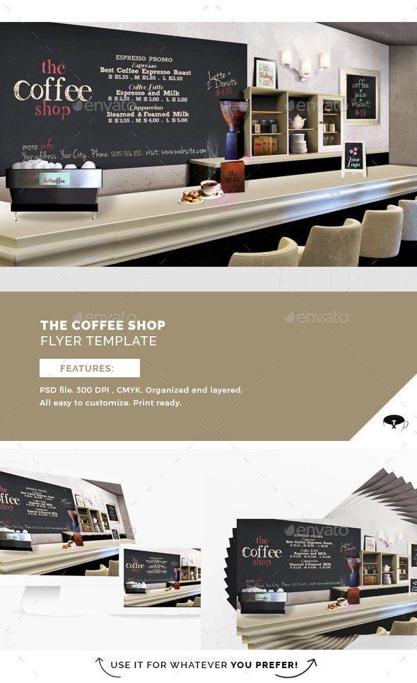 The Coffee Shop Flyer Template - Flyers Print Templates