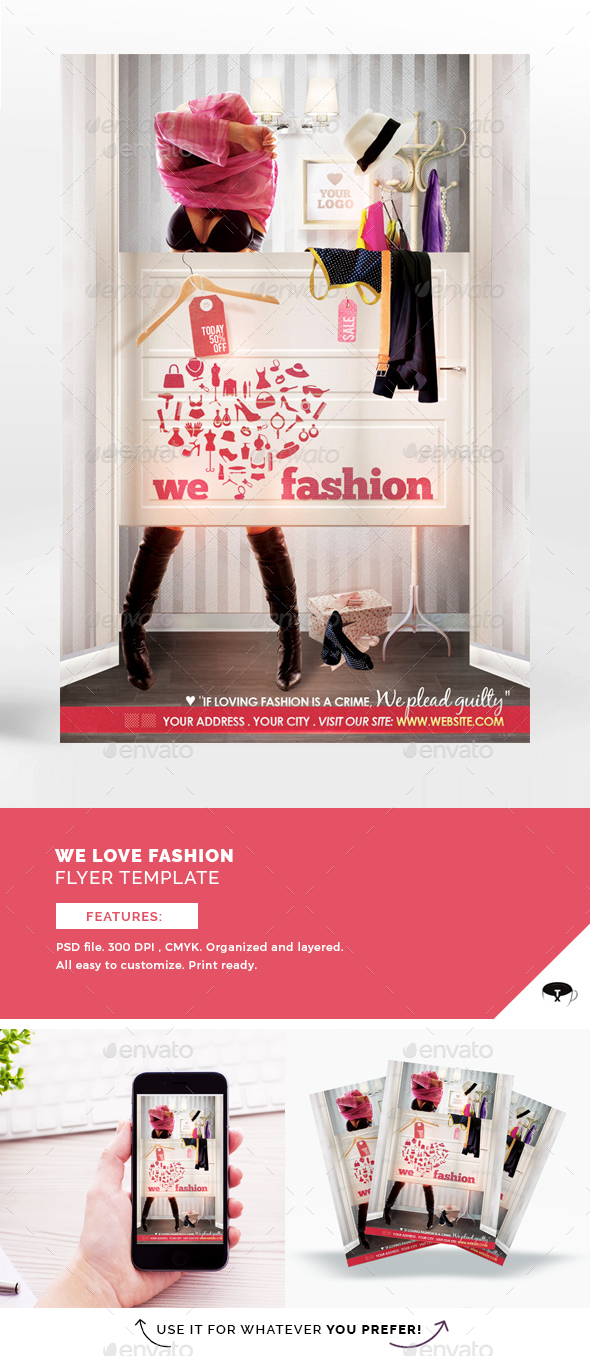 We Love Fashion Flyer Template - Commerce Flyers