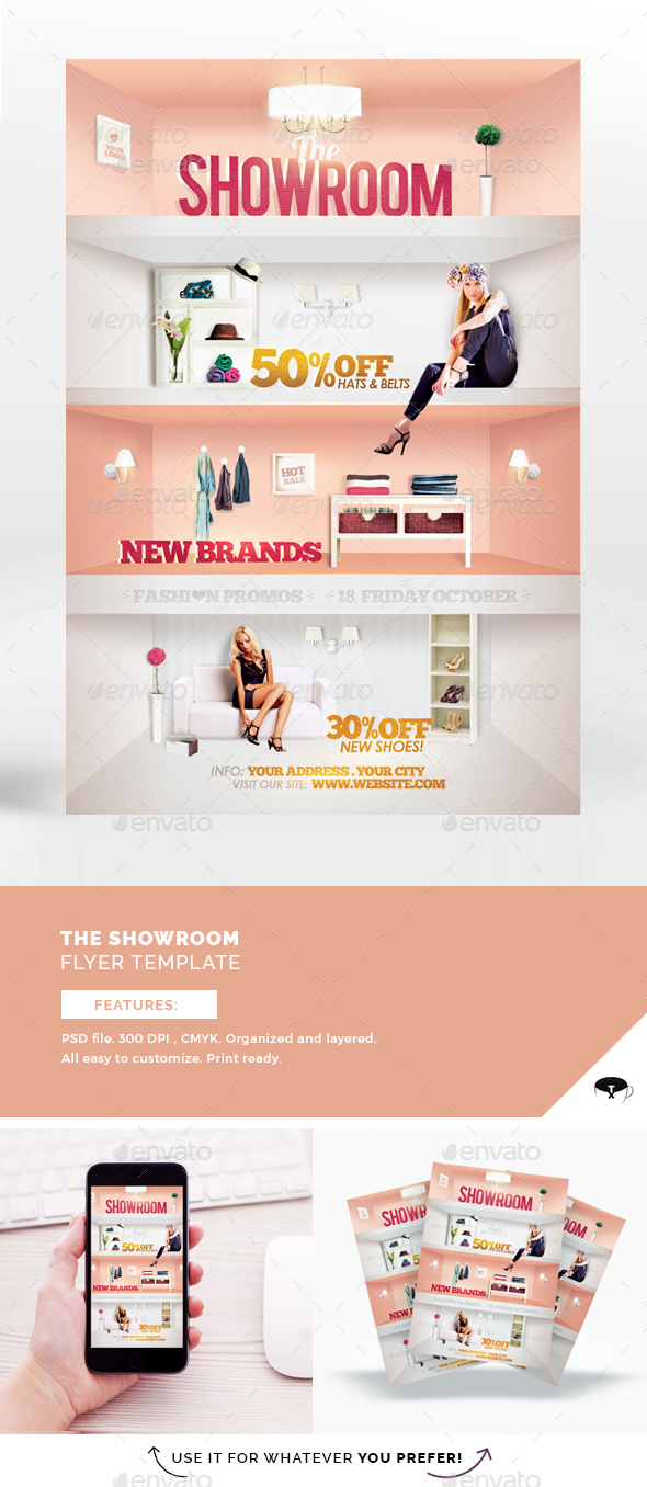 The Showroom Flyer Template - Flyers Print Templates