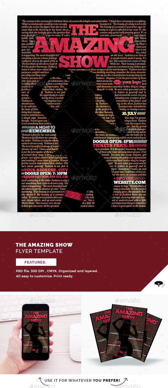 The Show Flyer Template - Flyers Print Templates