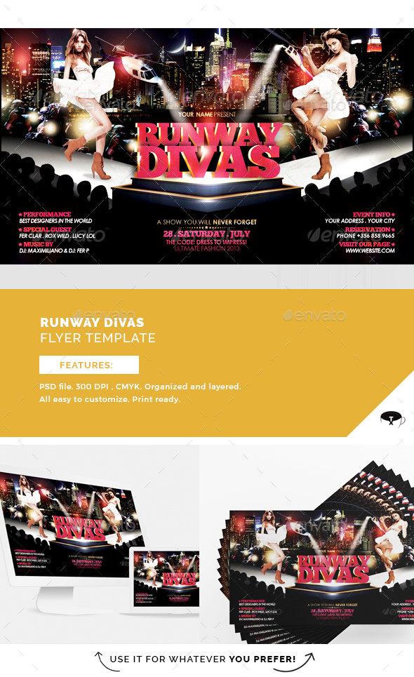 Runway Divas Flyer Template - Events Flyers