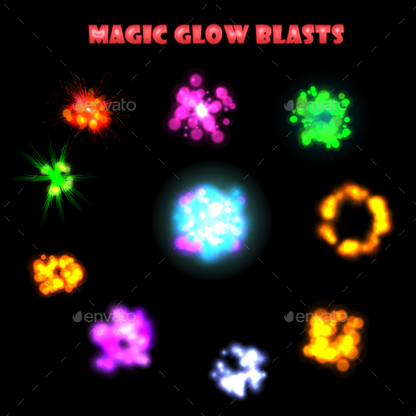 Magic Glow Blast - Sprites Game Assets