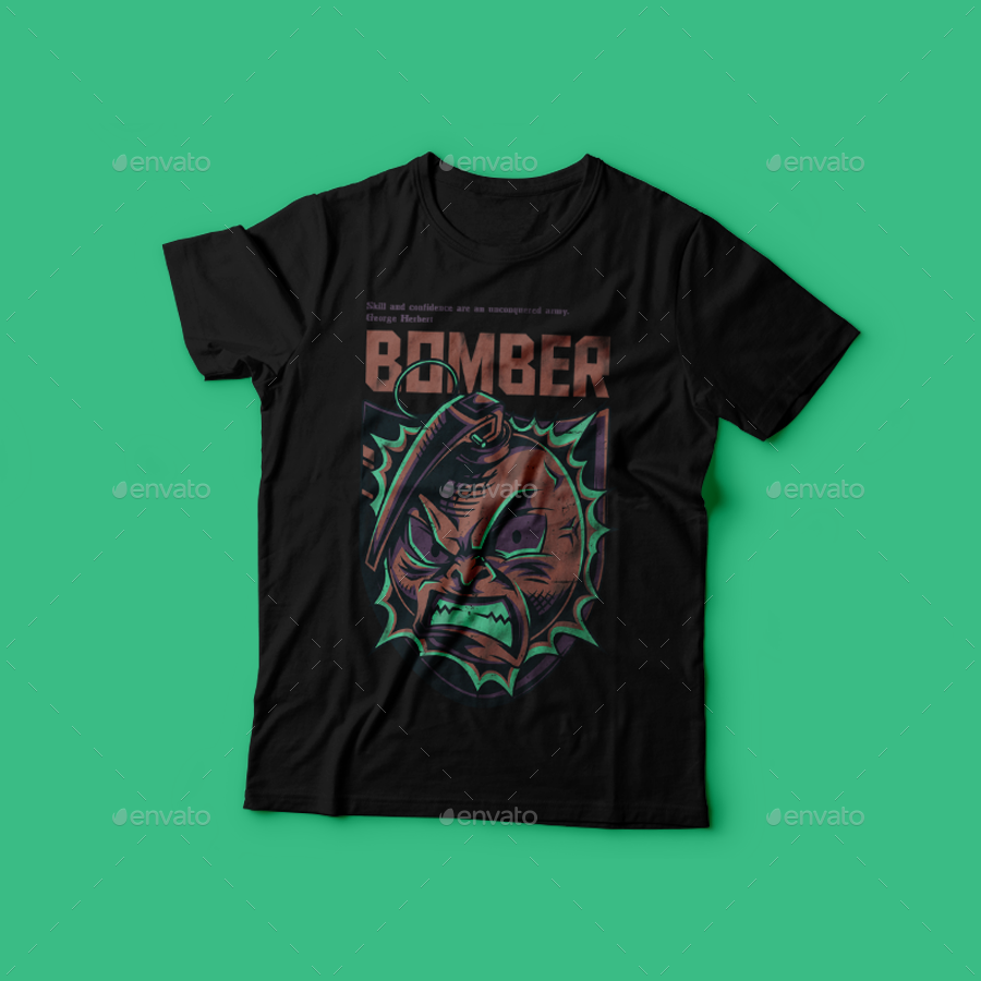 The Bomber T-Shirt Design by BadSyxn | GraphicRiver