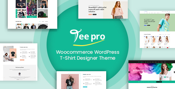 WP TEEPRO | Woocommerce Custom T-Shirt Designer WordPress Theme