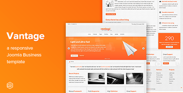 Vantage - Responsive Business Joomla Template