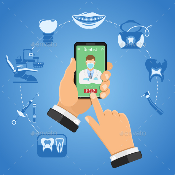 Online Dentistry Concept - Health/Medicine Conceptual