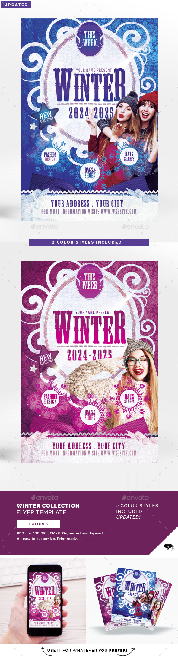 Winter Collection Flyer Template - Commerce Flyers