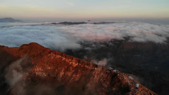 Sunrise on Mt. Batur in Bali, Indonesia