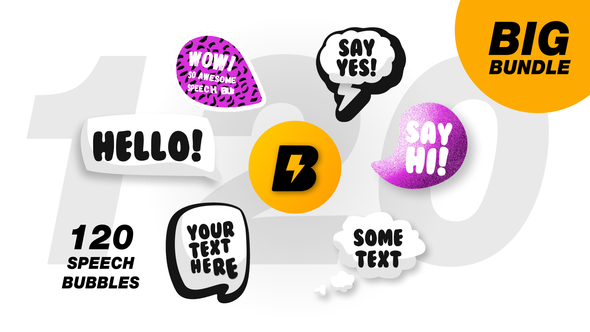 Speech Bubbles (120) - VideoHive 22457645