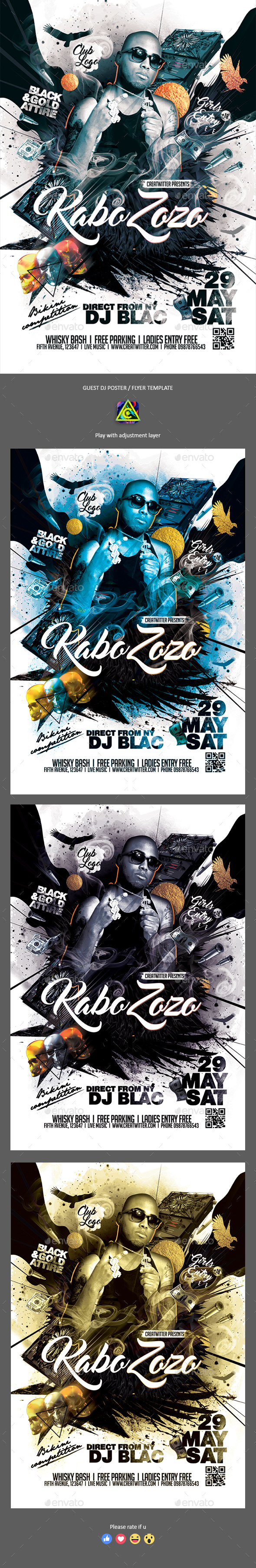 Street Artist Poster / Flyer - Clubs & Parties Events