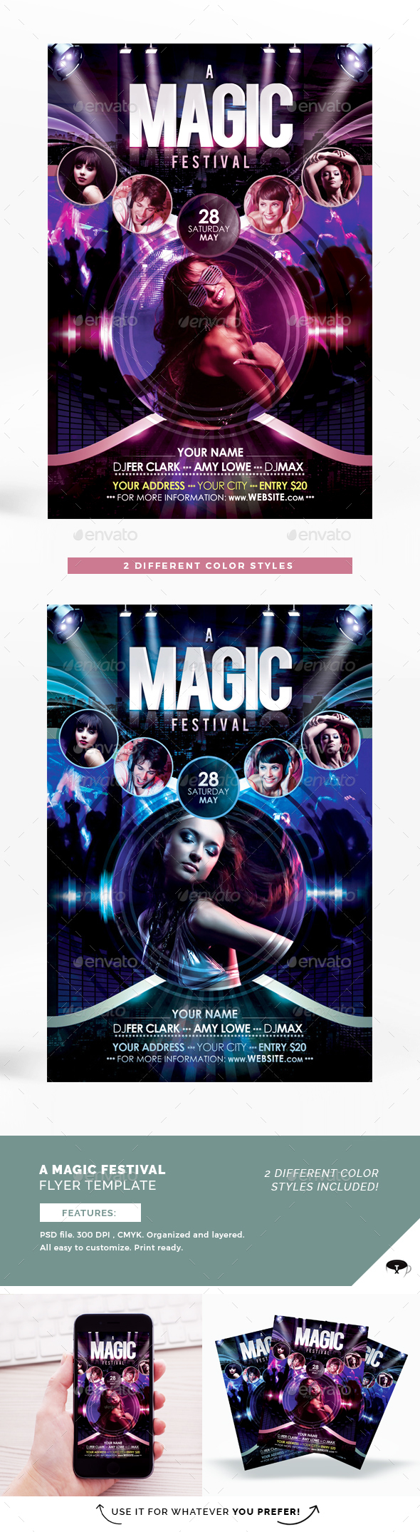 A Magic Festival Flyer Template - Flyers Print Templates