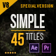 45 Gold Simple Titles (Special Edition) - VideoHive Item for Sale