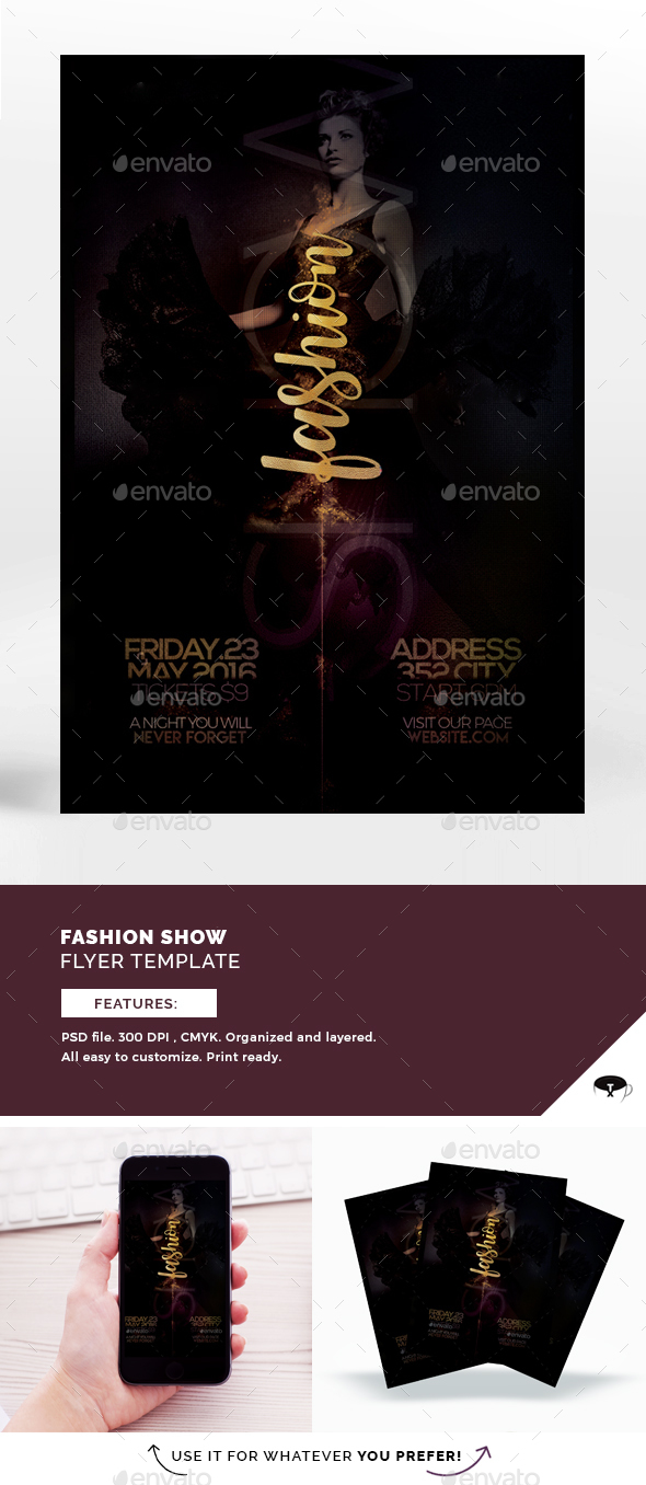 Fashion Show Vol.3 Flyer Template - Events Flyers