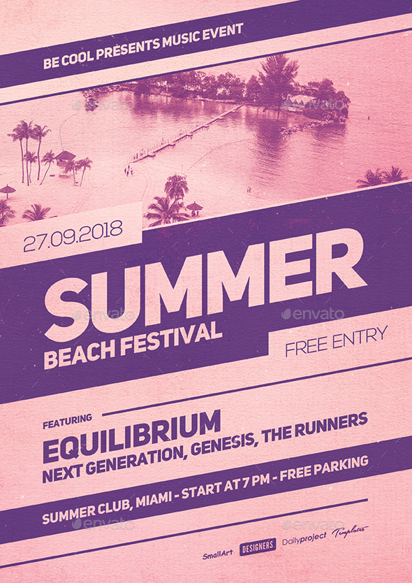 Summer Flyer/Poster - Concerts Events