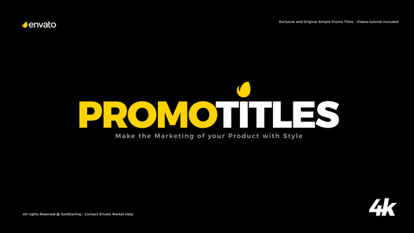 Simple Promo Titles for Premiere