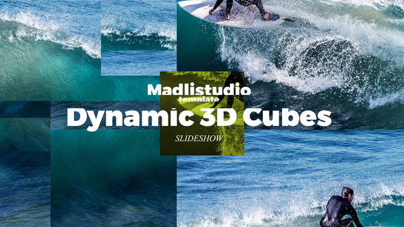 Dynamic 3D Cubes Slideshow