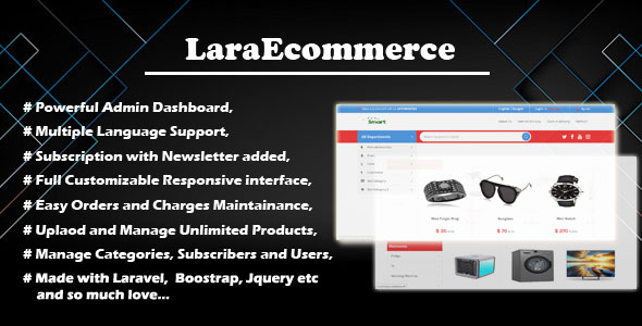 LaraEcommerce - Modern Online Business