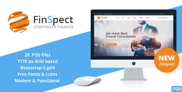 FinSpect - Business PSD Template - Business Corporate