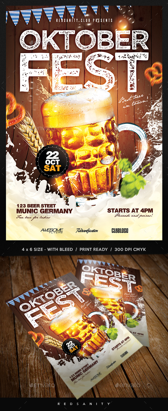 Oktoberfest Flyer - Holidays Events