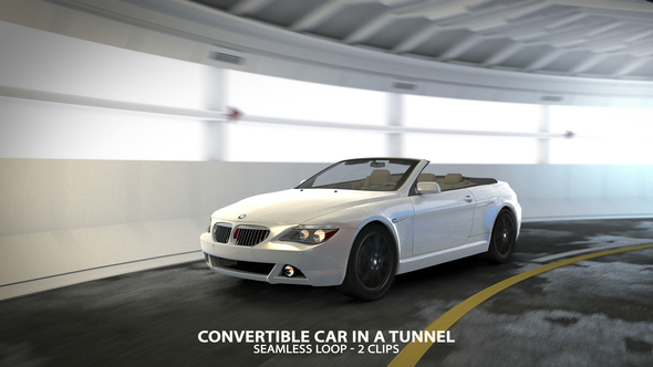 Convertible Car in a Tunnel