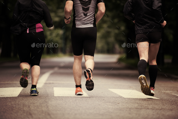 runners team on morning training Stock Photo by dotshock | PhotoDune