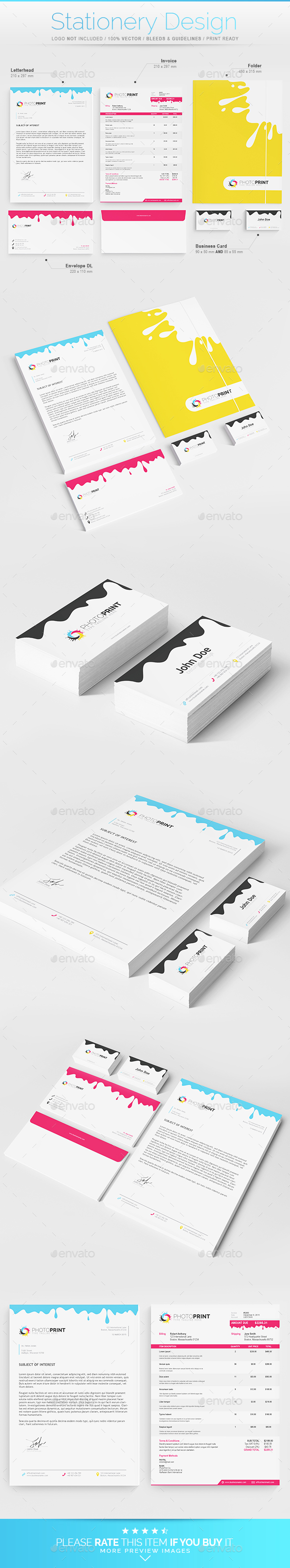 Stationery Design - Print Industry - Stationery Print Templates