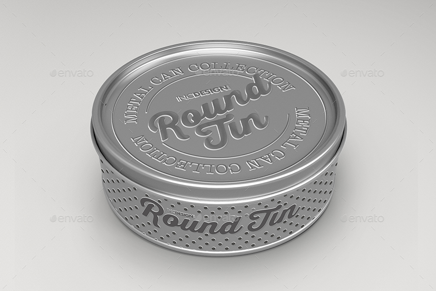 round tin packaging