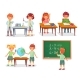 Kids on School Lesson, Vectors | GraphicRiver