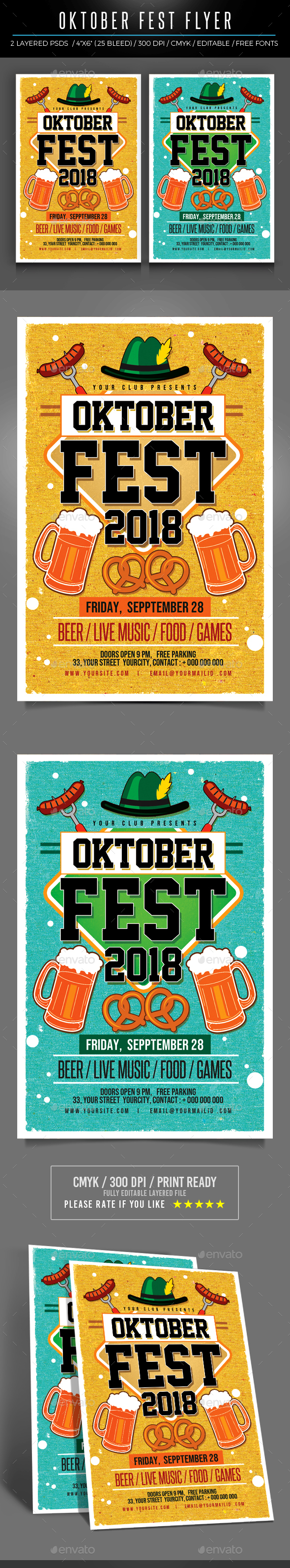 Oktoberfest Flyer - Clubs & Parties Events