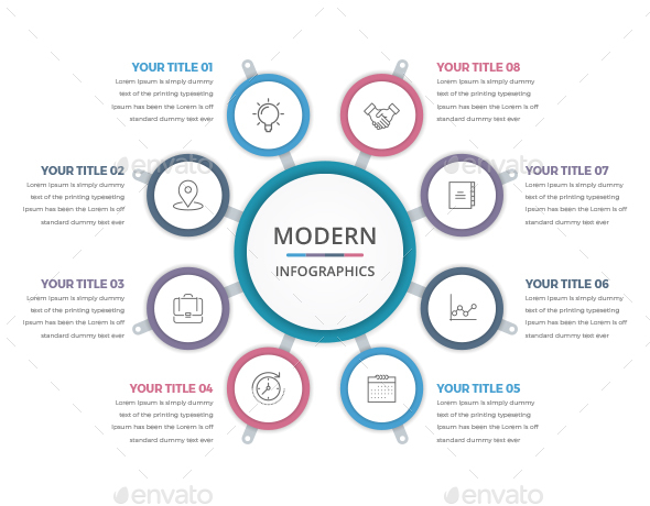 Simple Modern Circle Infographics - Infographics