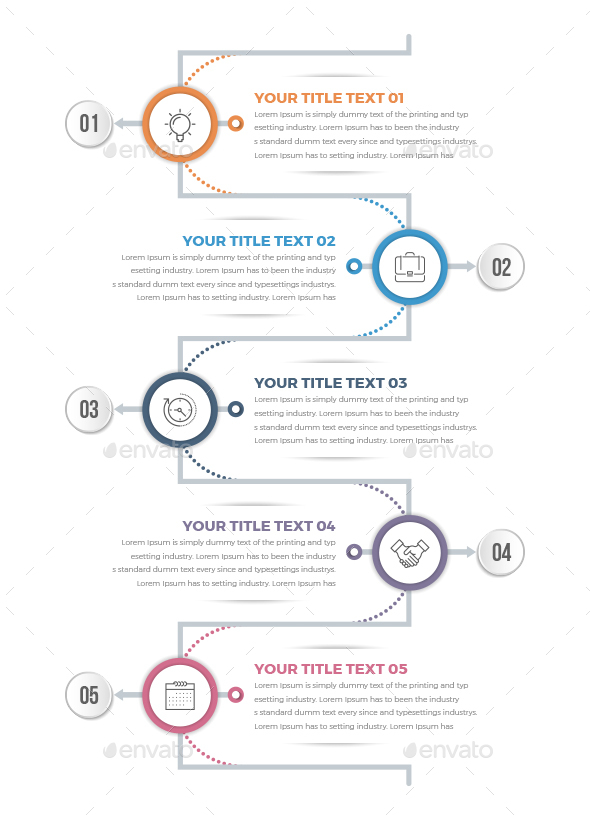 Modern Vertical Circle Infographics - Infographics