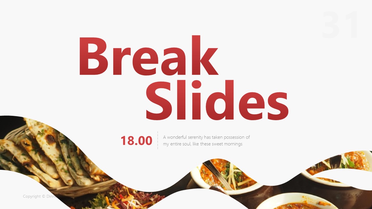 Dinner Food Powerpoint Template, Presentation Templates GraphicRiver